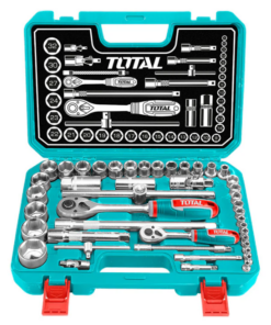 Set de 44 Dados de Acero Molibdeno 1/4''-1/2''